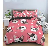 BJCJGGL Funda Nordica Cama 180 Perro Dibujos Animados Colchas Cama 180 para Niños Adultos con Cremallera Suave Transpirable Microfibra Fundas Nordicas 260x240 cm + 2 Fundas de Almohada 50x80 cm