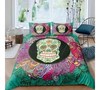 BJCJGGL Fundas Nordicas 105 CráNeo Ropa de Cama 105 para Niñas Niños con Cremallera Suave Transpirable Microfibra Fundas Nordicas 180x220 cm + 2 Fundas de Almohada 50x80 cm