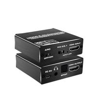 BJdfgE 4K Switcher 2.0 Switch Extractor HDR ARC Splitter 4X1 with Remote(in to +toslink+Stereo out)(ZY-HA201)