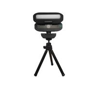 BJdfgE Cámara Web Full HD 4K con luz de Relleno LED for transmisión en Vivo, reuniones, cámara for Jugadores, Cubierta privacidad, Compatible USB 3.0, Trabajo automático(2K HD)