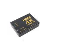 BJdfgE Conmutador 5 en 1 con Salida, conmutador de vídeo HD 4K, Divisor 3x1, Adaptador concentrador 5x1 for PS4, DVD, HDTV y PC(3 Input 1 Output)