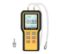BJdfgE Medidor de presión diferencial Digital - Probador Aire Doble Puerto con 12 Unidades, medidor preciso for Uso Industrial y climatización