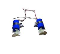 BJdfgE Motor Submarino for lancha a reacción RC, propulsor de 7,4 V, 16800 RPM, CW/CCW, hélice 3 Palas, for Bricolaje, microrov, Robot, Barco Cebo, Pieza submarina(1 Set)
