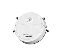 BJdfgE Robot barredor Lazy Home, miniaspirador Inteligente con Carga USB, Barre, succiona y friega, 3 en 1(White)