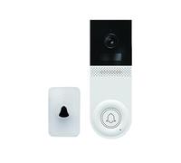 BJdfgE Timbre pragmatismo for Exteriores con intercomunicador bidireccional de 2MP, Lente Gran Angular y Tono Llamada Interior, Control Remoto móvil Visual Doorbellapp