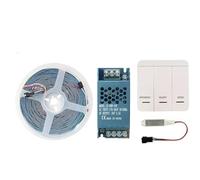 BJdfgE Tira de luces LED con flujo agua corriente DC24 5M y 10M, conjunto lámpara lineal Flexible direccionable píxeles carrera caballos(Natural White-4000K,5M Strip B Set)
