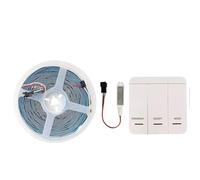 BJdfgE Tira de luces LED con flujo agua corriente DC24 5M y 10M, conjunto lámpara lineal Flexible direccionable píxeles carrera caballos(Natural White-4000K,5M Strip A Set)