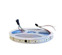 BJdfgE Tira de luces LED con flujo agua corriente DC24 5M y 10M, conjunto lámpara lineal Flexible direccionable píxeles carrera caballos(Warm light-3000K,5M LED Strip Only)