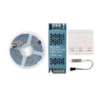 BJdfgE Tira de luces LED con flujo agua corriente DC24 5M y 10M, conjunto lámpara lineal Flexible direccionable píxeles carrera caballos(Cold White-6000K,10M Strip B Set)