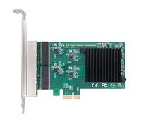 Bjebndd Tarjeta adaptadora Gigabit PCI-E X1 de 4 puertos a 2500 Mbps RTL8111H PCIE 10/100/1000 Mbps RJ45 Gigabit Lan de repuesto, tarjeta Pci-e tarjeta de expansión interna para panel frontal