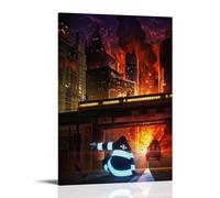 BJHIHSX Fire Force Arrives at The Scene of The Fire Arte Mural Impresión Moderna Habitación Familiar 40 x 60 cm