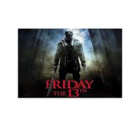 BJHIHSX Friday The 13th Main Character Poster Pintura Decorativa Lienzo Arte de Pared Salón Póster Dormitorio Pintura 24 x 36 Pulgadas (60 x 90 cm)