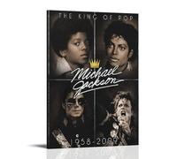 BJHIHSX Michael Jackson - Arte mural en blanco y negro, impresión artística, decoración moderna para habitación familiar, 12 x 18 pulgadas (30 x 45 cm)