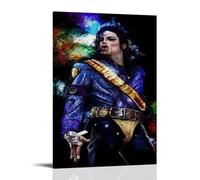 BJHIHSX Michael Jackson Star Colorful Art Arte Mural Impresión de Imagen Moderna Habitación Familiar Decoración 12 x 18 Pulgadas (30 x 45 cm)