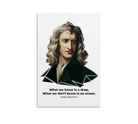 BJHIHSX Póster artístico con cita de Sir Isaac Newton, lienzo decorativo para pared e impresión artística moderna para dormitorio familiar, pósteres de 30 x 45 cm