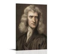 BJHIHSX Póster artístico de Isaac Newton en blanco y negro, lienzo decorativo para pared e impresión artística moderna para dormitorio familiar, pósteres de 30 x 45 cm