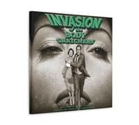 BJHIHSX Póster artístico de la película Invasión de los ladrones de cuerpos, pintura decorativa en lienzo y blanco, póster decorativo para pared e impresión artística moderna para dormitorio familiar