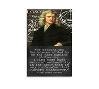 BJHIHSX Póster decorativo con citas de Isaac Newton, lienzo para pared e impresión artística moderna para decoración de dormitorio familiar, 12 x 18 pulgadas (30 x 45 cm)