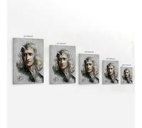 BJHIHSX Póster decorativo de Sir Isaac Newton Art of Quotes, lienzo decorativo para pared e impresión artística moderna para dormitorio familiar, pósteres de 20 x 30 pulgadas (50 x 75 cm)