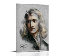 BJHIHSX Póster decorativo de Sir Isaac Newton Art of Quotes, lienzo decorativo para pared e impresión artística moderna para dormitorio familiar, pósteres de 12 x 18 pulgadas (30 x 45 cm)
