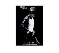 BJHIHSX Singer Dancer Michael Jackson Arte Mural Blanco y Negro Arte Mural Impresión Impresión Moderna Habitación Familiar Decoración 12 x 18 Pulgadas (30 x 45 cm)