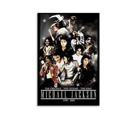 BJHIHSX Star Michael Jackson Póster clásico en blanco y negro, arte de pared, impresión de imagen, decoración moderna para habitación familiar, 12 x 18 pulgadas (30 x 45 cm)