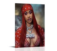 BJHIHSX The Singer Cardi B Art Poster Pintura Decorativa Lienzo Arte Mural Salón Póster Dormitorio Pintura 20x30 Pulgadas (50 x 75 cm)