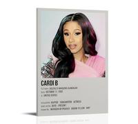 BJHIHSX The Singer Cardi B Arte Minimalista Arte Mural Impresión Imagen Moderna Decoración para Habitación Familiar 40 x 60 cm