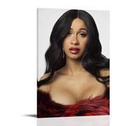 BJHIHSX The Singer Cardi B Classics Arte Arte Arte Mural Impresión Moderna Habitación Familiar Decoración 24 x 36 Pulgadas (60 x 90 cm)