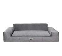 Bjird Cama para Perros - Cuna con Funda de Cordura Extraíble Lavable a 30° - para Perros Pequeños y Grandes - Sofá 116 x 78 cm - Gris Fancy