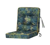 Bjird - Cojín para Banco de jardín, terraza o balcón con Respaldo - 60 cm - Impermeable - para Uso Interior y Exterior - para Columpio, Balancín o Muebles de Jardín - Made in EU - césped Verde