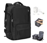 BJLFS Mochila Viaje al Vacio con Bomba Mochila Viaje Cabina Avion 40x30x20 Ryanair Mujer Equipaje de Mano 40x30x20 Wizzair Vueling Easyjet Bolsa de Viaje Hombre Mochilas para Computadoras portátiles