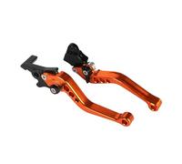 BJNMJDM palancas de embrague de motocicleta CNC universal para motocicleta, de 22 mm y 7/8", compatible con la mayoría de los accesorios de modificación de scooters y motos.(Orange A)