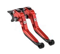 BJNMJDM palancas de embrague de motocicleta Juego de palancas de freno compatibles con Super Soco TC, TCmax, TS y TSx. Manetas ajustables para motos y accesorios.(Red-Black)