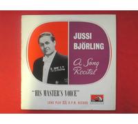 Bjoerling, Jussi A Song Recital LP HMV ALP1187 VG/VG 1950s with piano accompaniment Frederick Schauwecker, there are two scratches on track one side one which are audible for half a minute