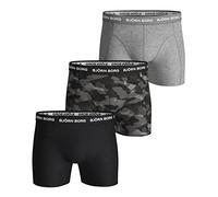 Björn Borg 9999-1132-90651 Cotton Stretch Boxer 3p Men's Negro, Melange, impresión M