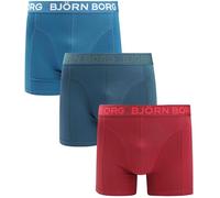 Björn Borg Boxers 3 Pack Stretch - Talla - Hombre - Ropa - Body Fit - Algodón, azul, rojo, verde, XL