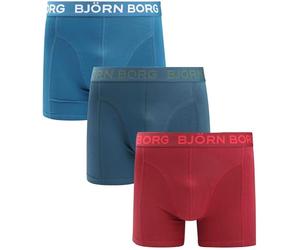 Björn Borg Boxers 3 Pack Stretch - Talla - Hombre - Ropa - Body Fit - Algodón, azul, rojo, verde, XL