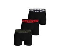 BJÖRN BORG Calzoncillo boxer gris oscuro / rojo / negro / blanco M gris oscuro / rojo / negro / blanco