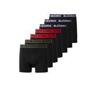 BJÖRN BORG Calzoncillo boxer oliva / rojo / negro / blanco L oliva / rojo / negro / blanco