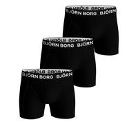 BJÖRN BORG Calzoncillo deportivo negro / blanco, Talla L