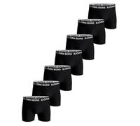 Björn Borg Calzoncillos tipo bóxer para hombre, algodón, elástico, paquete de 7 unidades, color negro, XL, Multipack 1 (10004238_mp001), XL
