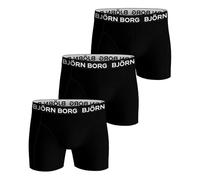 Björn Borg Cotton Stretch Boxer 3P Hombres Calzoncillos Tipo Bóxer Negro Pack De 3 S