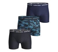 Björn Borg Cotton Stretch Boxer 3p, Impresión, Azul Marino, XL (Pack de 3) Men's