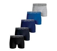 Björn Borg Hombre Solid 5 Paquetes de Algodón de Aldodillo - Azul Depths - XL
