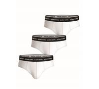 Björn Borg - Pack de 3 calzoncillos blancos de algodón elástico para hombre
