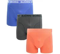 Björn Borg Shorts Pack 3 Multicolore - Hombre - Ropa, azul, negro, naranja, L
