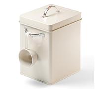 Björn&Schiller Caja de almacenamiento de detergente en polvo de 6,5 L, caja de metal para detergente, recipiente con dosificador, caja para polvo de lavavajillas, recipiente para polvo de lavavajillas