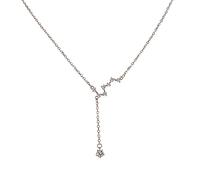 Björn&Schiller Collar de Plata de Ley 925 con Colgante para Mujer, Incl. Caja de Regalo, Collar Moderno, Joya sofisticada y dinámica