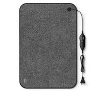 Björn&Schiller esterilla eléctrica, 40x60 cm, 100 vatios, 3 niveles de calefacción, función de temporizador, alfombra térmica, alfombrilla calefactora para oficina y hogar, calentador de pies